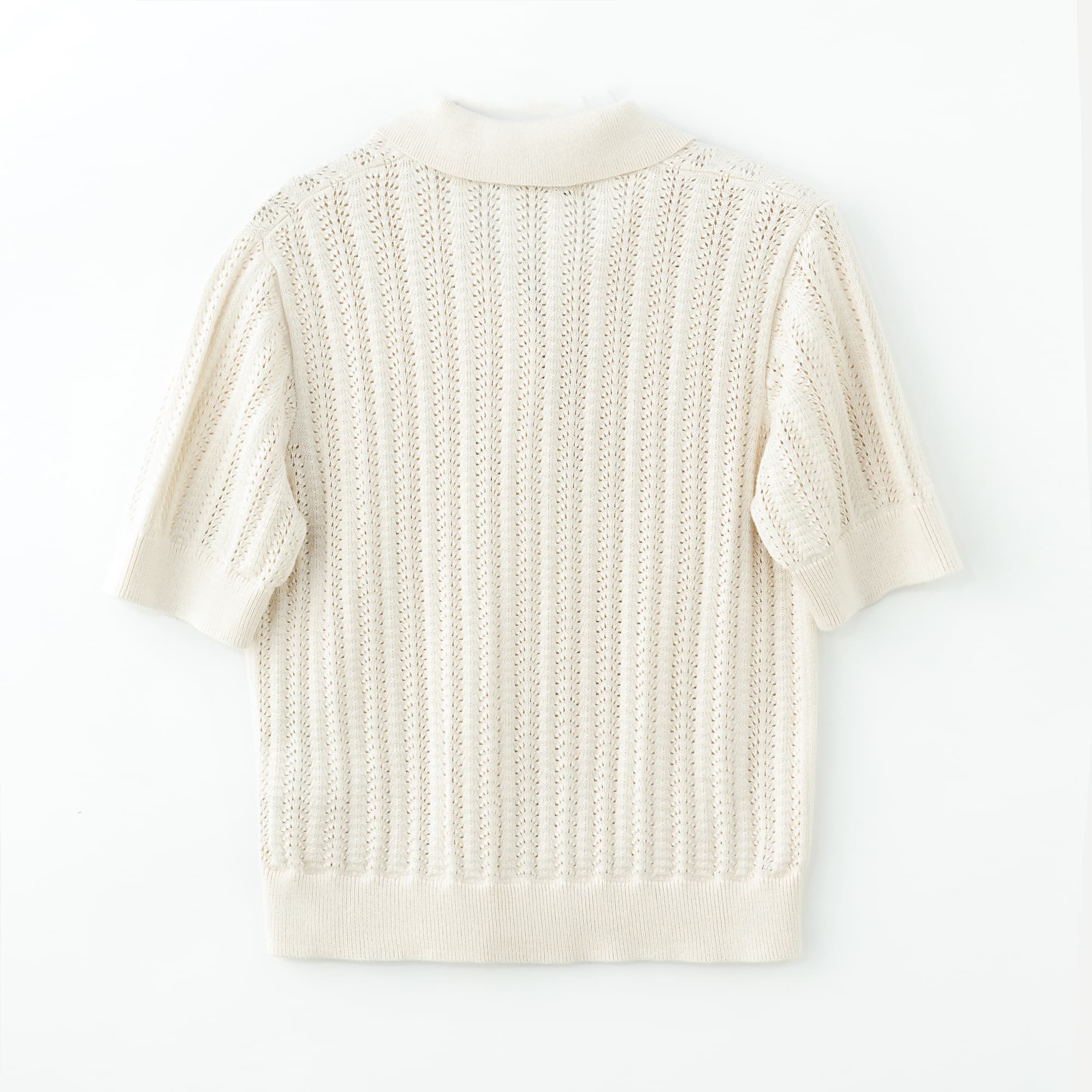Custom Women's Polo Shirt White Short Sleeve Daily Cotton Blend Basic Sweater Breathable High Quality Summer Ladies Knitwear