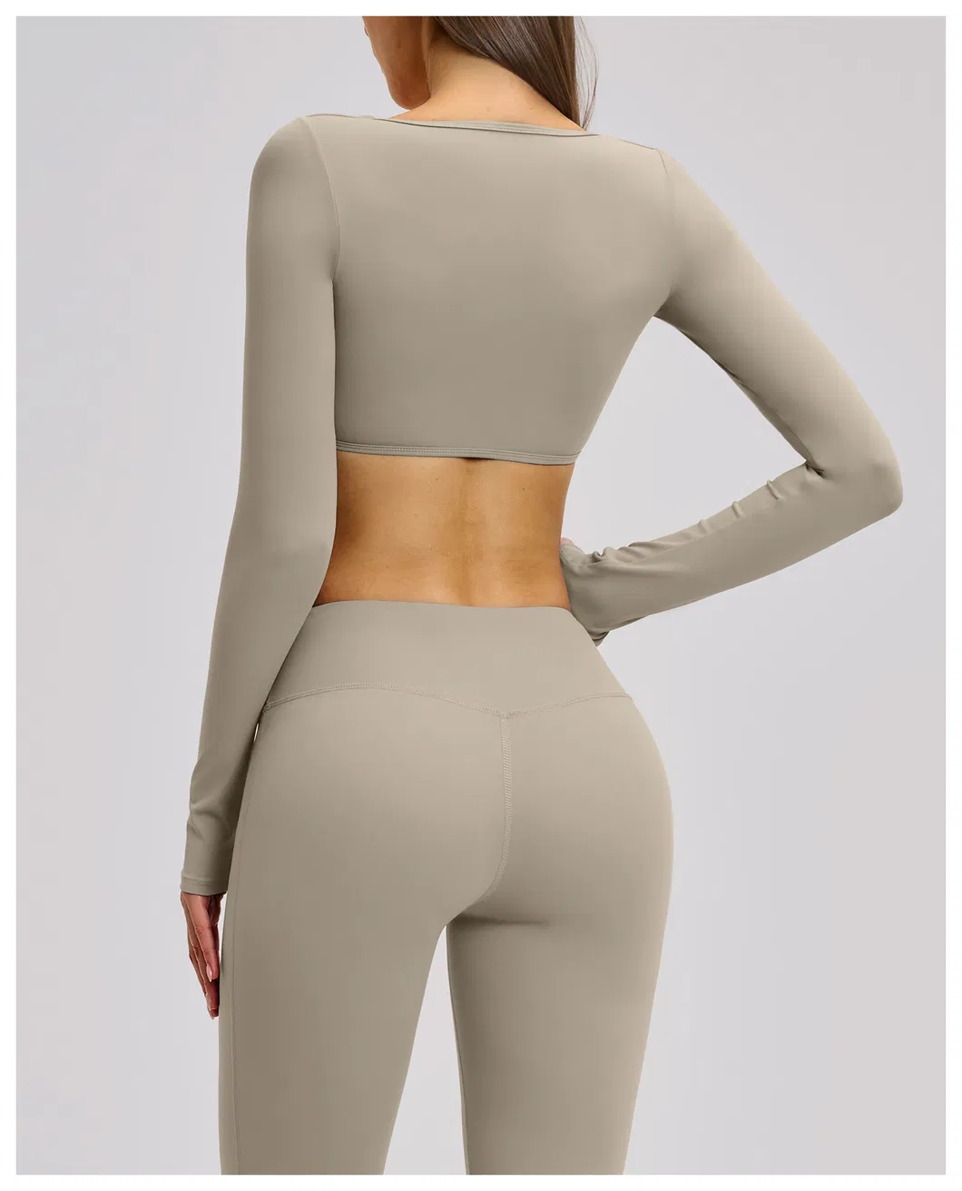 Women's Clothing Slim Fit Long Sleeve Tee Casual Clothes Gym Yoga Tops