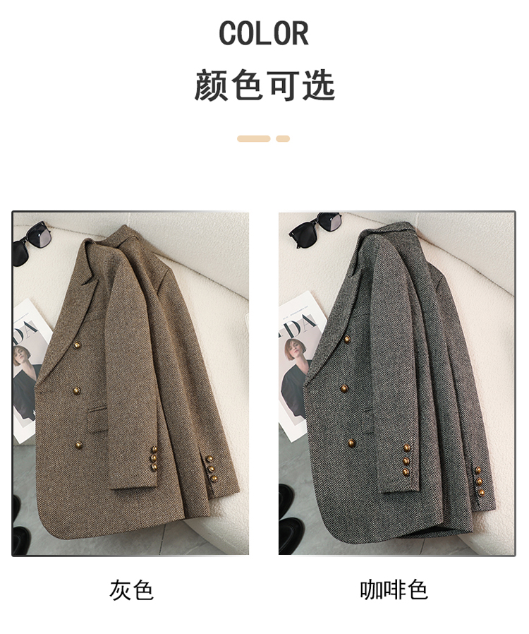 Women's Gray Suit Coat
