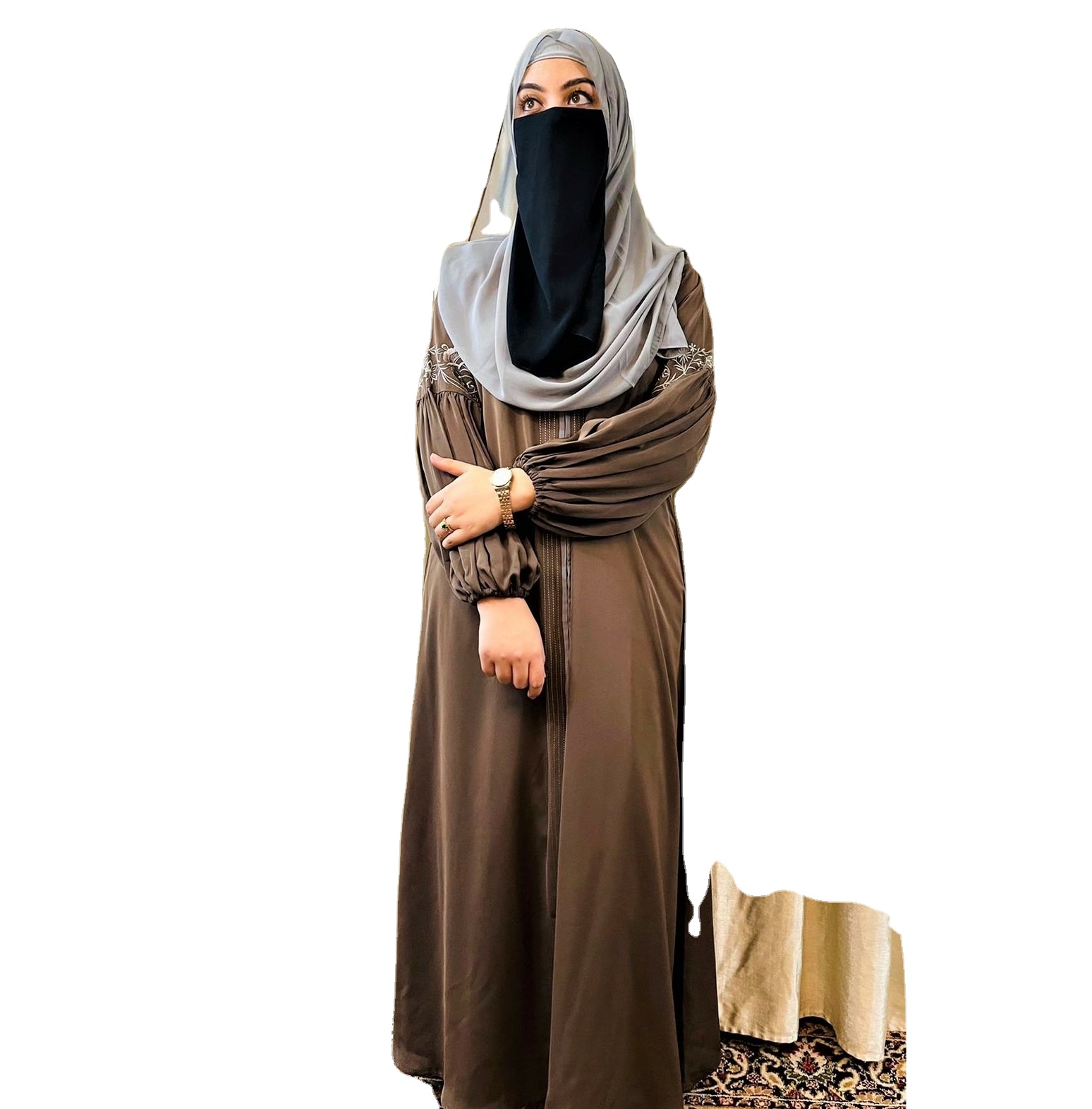 Wholesale Women's Silk Abaya-Modest Muslimah Styling Breathable &amp; Lightweight All Seasons Islamic Clothing