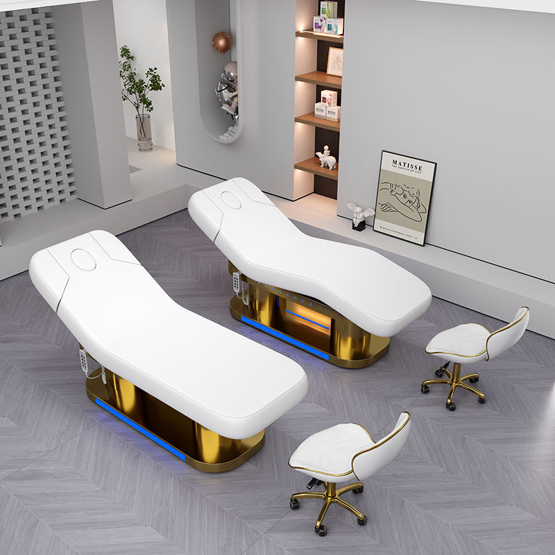 Thai Professional Spa Thermal Beauty Salon Bed With 4 Motors Electric Massage Tables &amp; Beds Metal Material For Hotels Bedrooms