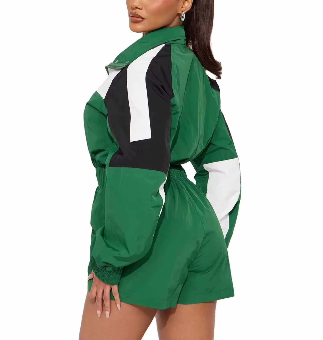 Hot Selling Women's All Seasons Casual Wear 2-Piece Set Regular Fit Hoodie Solid Pattern Short 100% Cotton Fleece Breathable for