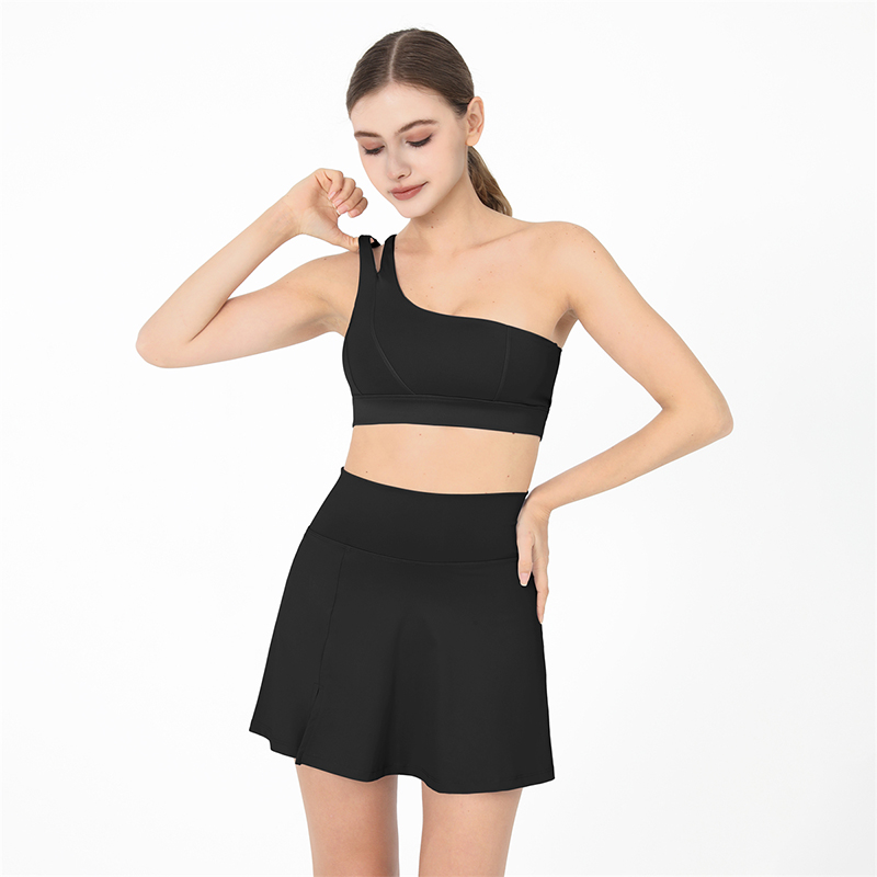 Custom LOGO Tennis Suit Women's High Waist Golf Gym Wear With Removed Bra Workout Sports Short Skirt Tennis Wear