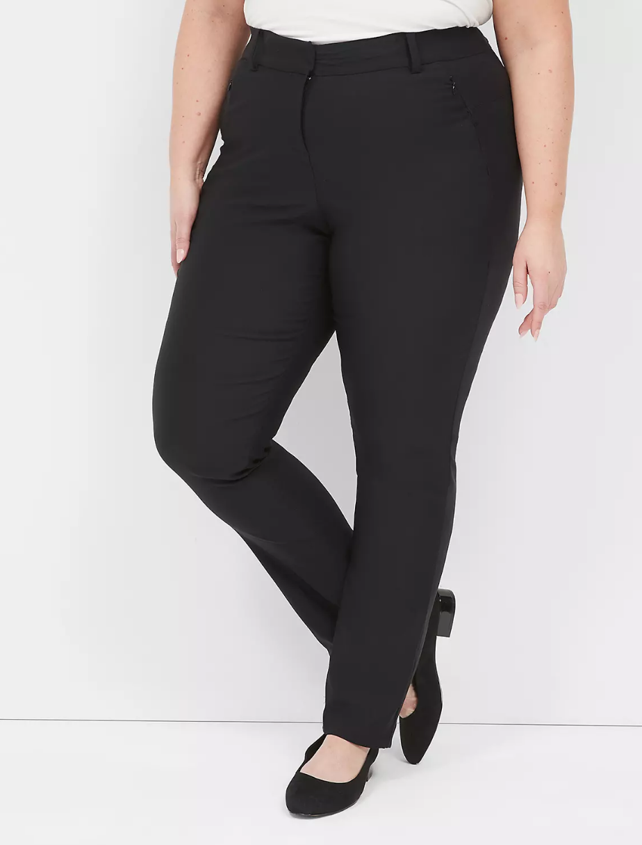 Wholesale Plus Size Women's Formal Office Pants Custom High Waisted Skinny Full Length Business Casual Professional Slacks OEM