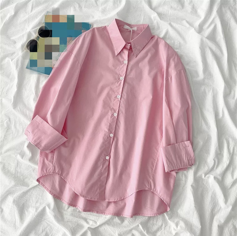 Wholesale Fashion Sunscreen Plus Size Women's Clothing Shirts Solid Color Jackets Women's Spring/Summer Thin Women's Shirts