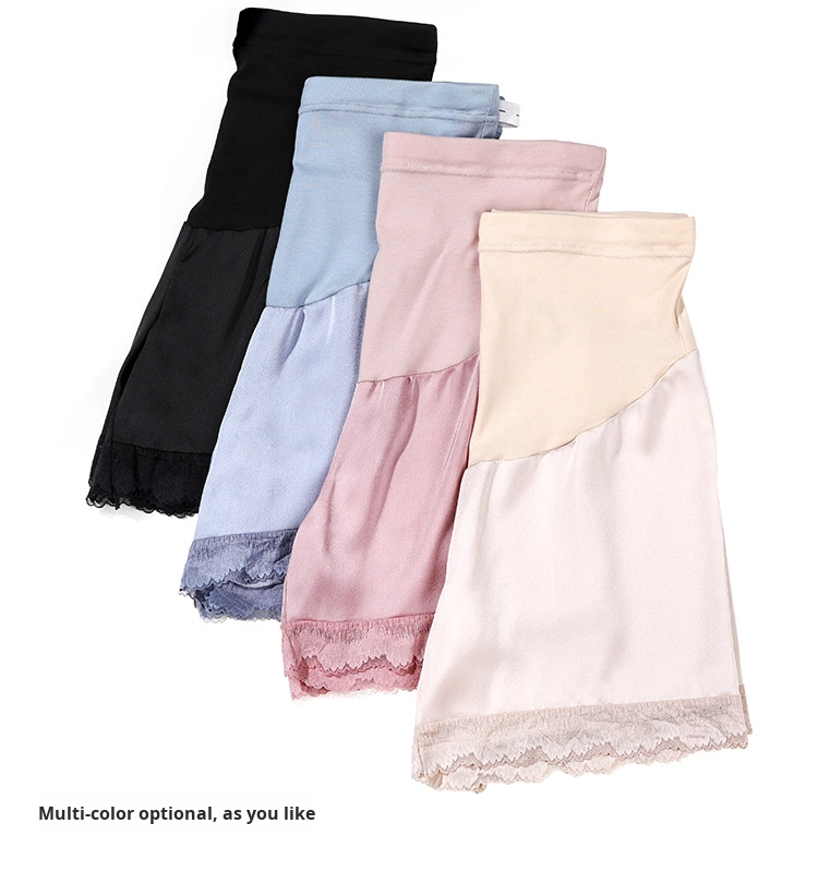 Casual Summer High Waist Maternity Shorts Lace Thin Loose Outerwear Belly Support Fashionable Safety Clothing for Pregnant Women