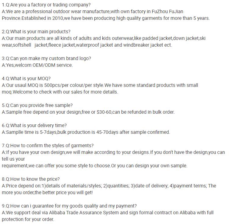 FAQ info