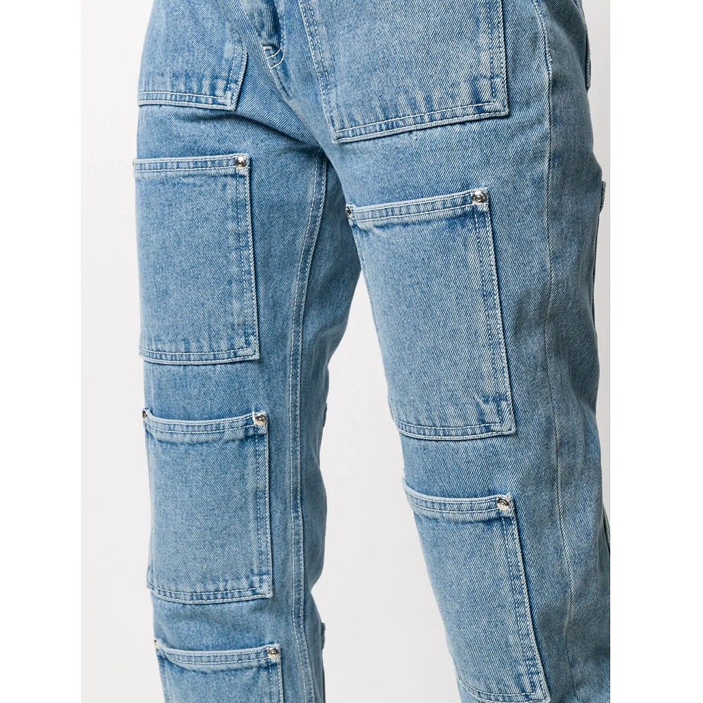 OEM Women's Denim Jeans With Pocket Detail Jeans - Classic 20 Pieces Pockets on Overall Smart Casual Jeans Pants