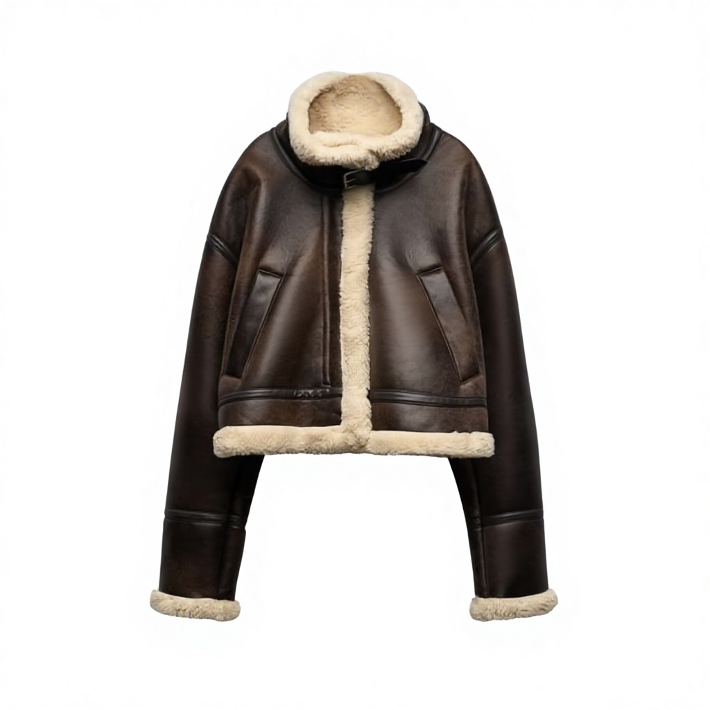 2026 Hot Sales Fashion European American Style Women's 3D Pattern Solid Outerwear Reversible Woolen Button-Up Collar Jackets