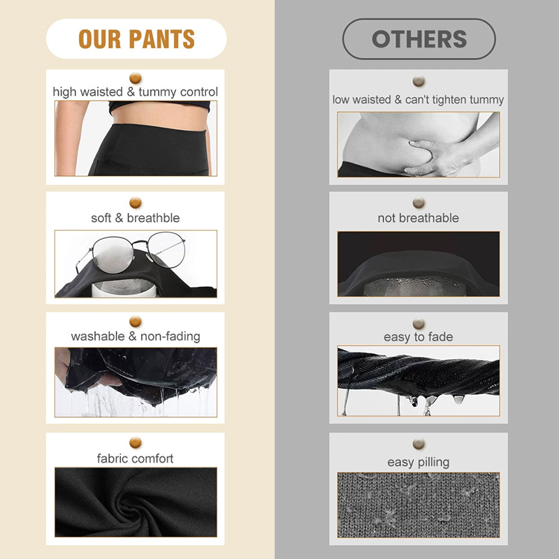 High Waist Large Plus Size Yoga Pants Women's Fitness High Elastic Knee-Length Leggings With Pocket