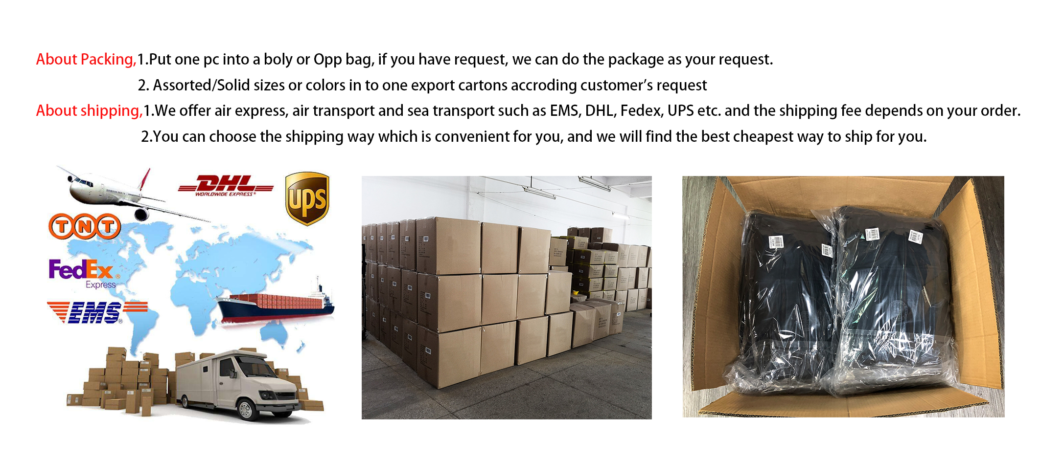 Packaging & Shipment Standards
