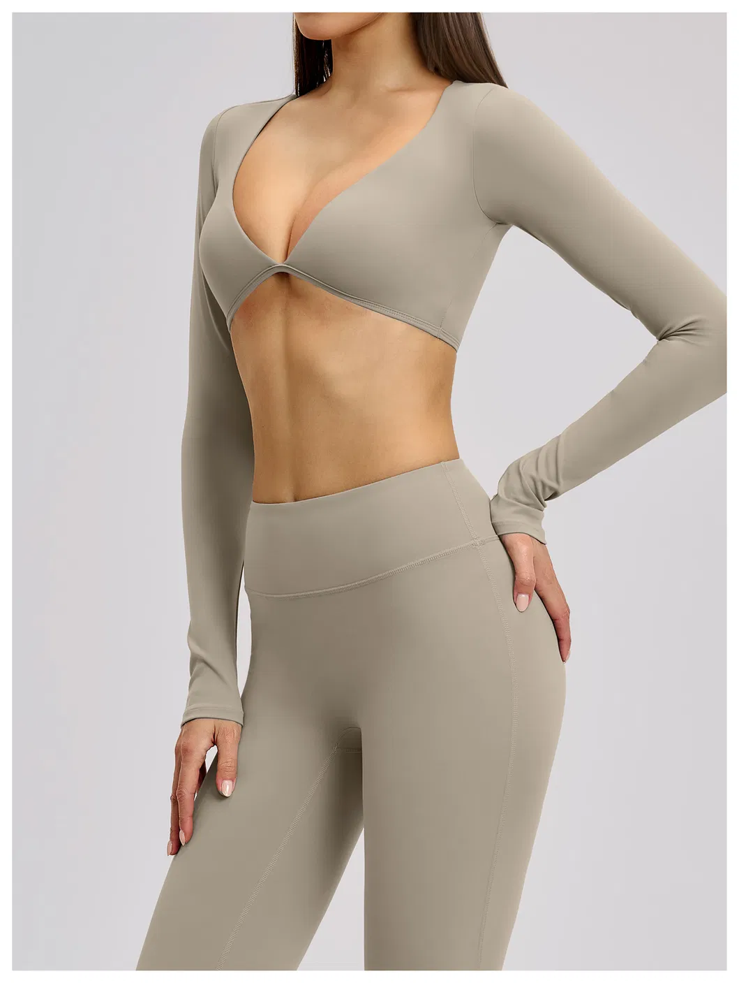 Women's Clothing Slim Fit Long Sleeve Tee Casual Clothes Gym Yoga Tops