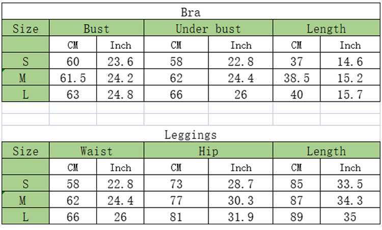 Sizing Chart Guide