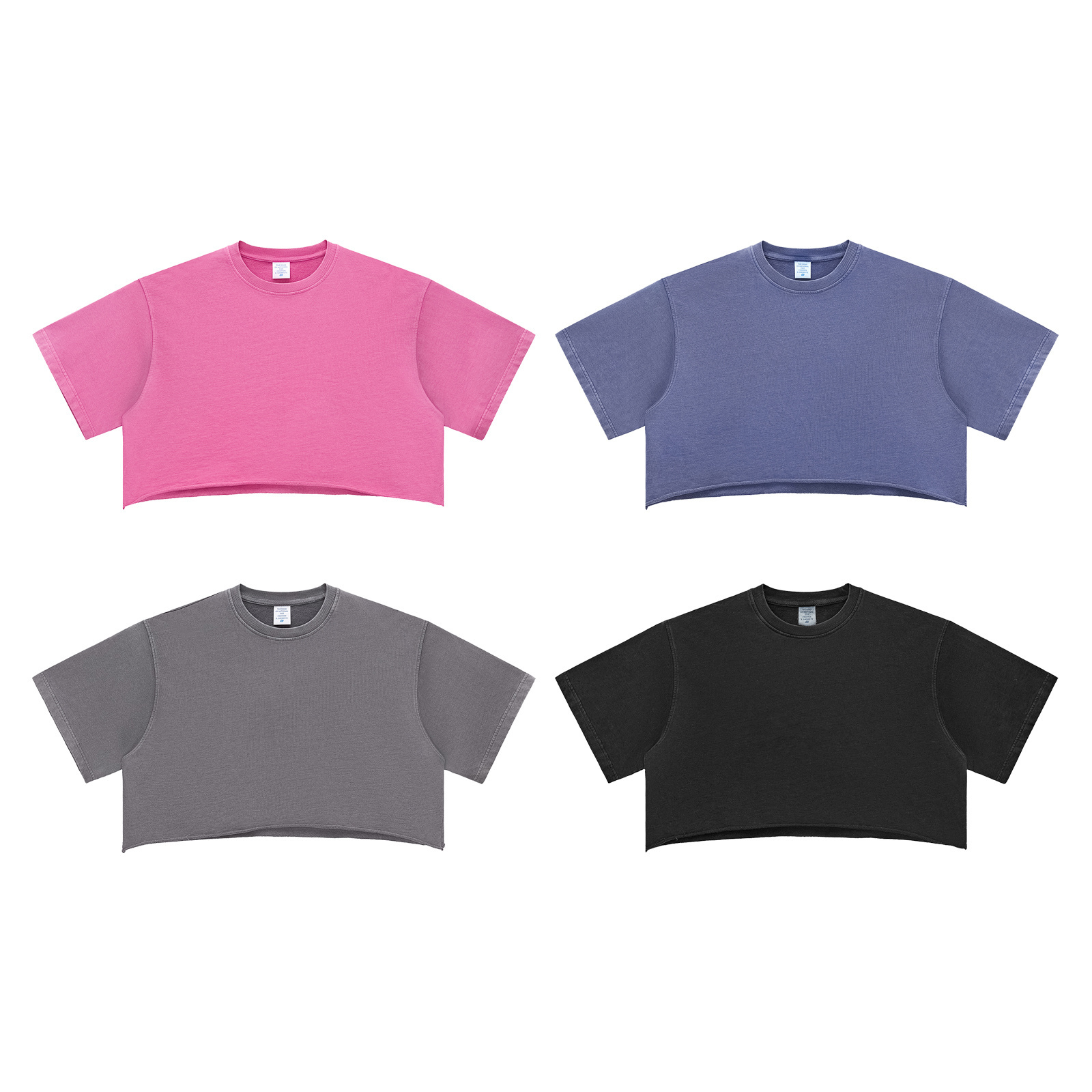 Vintage Streetwear t shirt Women's Clothing Summer High Quality Women Crop top Fashionable 2026 Washed t shirt