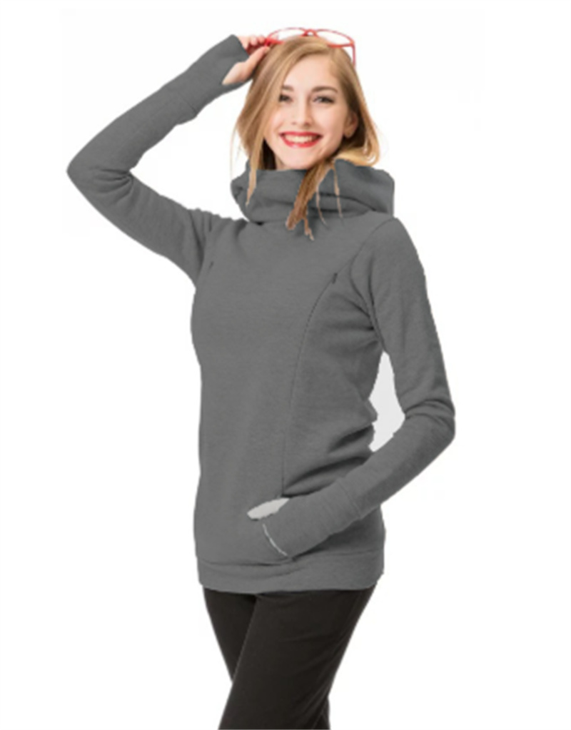 Hot sales Breastfeeding maternity garment with added insulation and thickening, with a hood and long sleeves