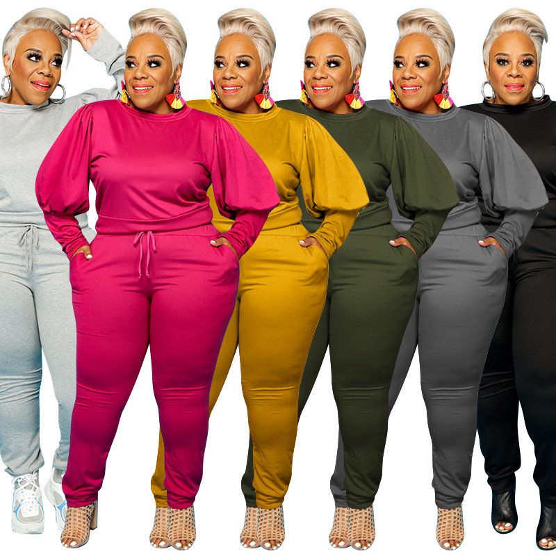 Wholesale Casual Women 3Xl Women'S Sets Plus Size Tracksuits Two 2 Piece Set for Women Clothing up to 5Xl