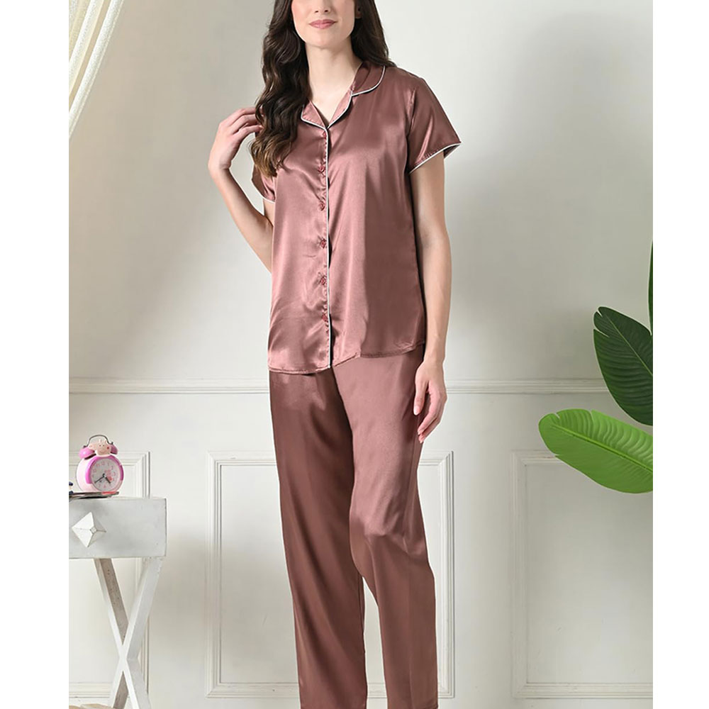 Elegant Pajama Comfort Apparel Women Sleeping Suit Durable Neat Stitch Women Sleeping Suits