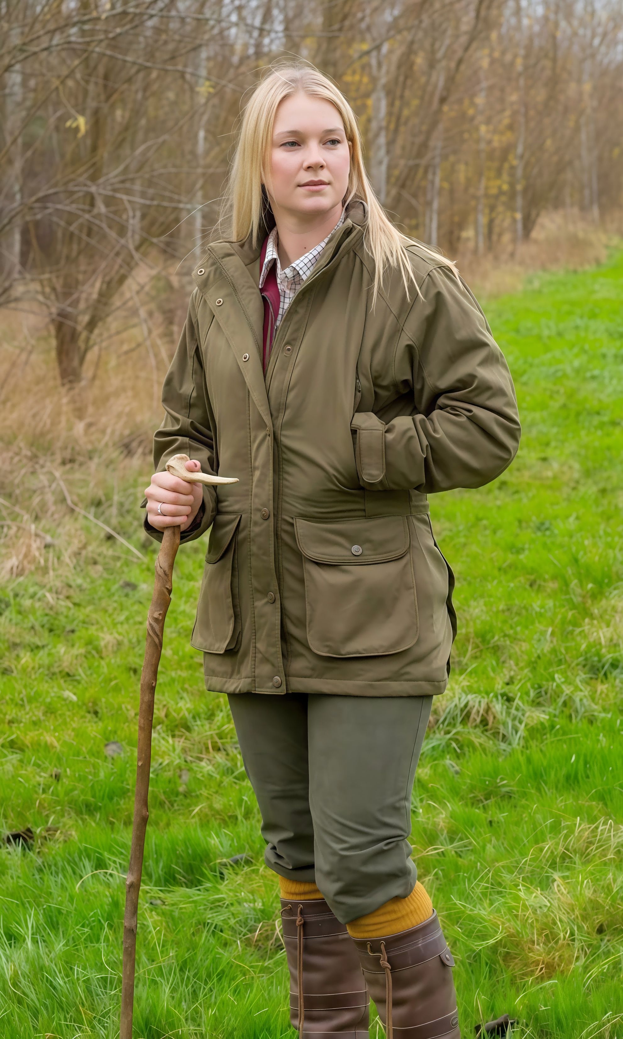 Women's Hooded Windproof Waterproof Polyester/Nylon/Cotton Jacket with Zipper Closure for Outdoor Farming Agricultural Workwear