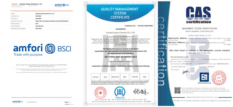 Factory Certificates