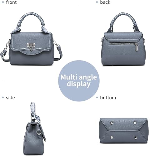 Women's Eco-Friendly Durable Water Resistant Portable Satchel Handbag with Adjustable Strap Top Handle &amp; Shoulder Bag