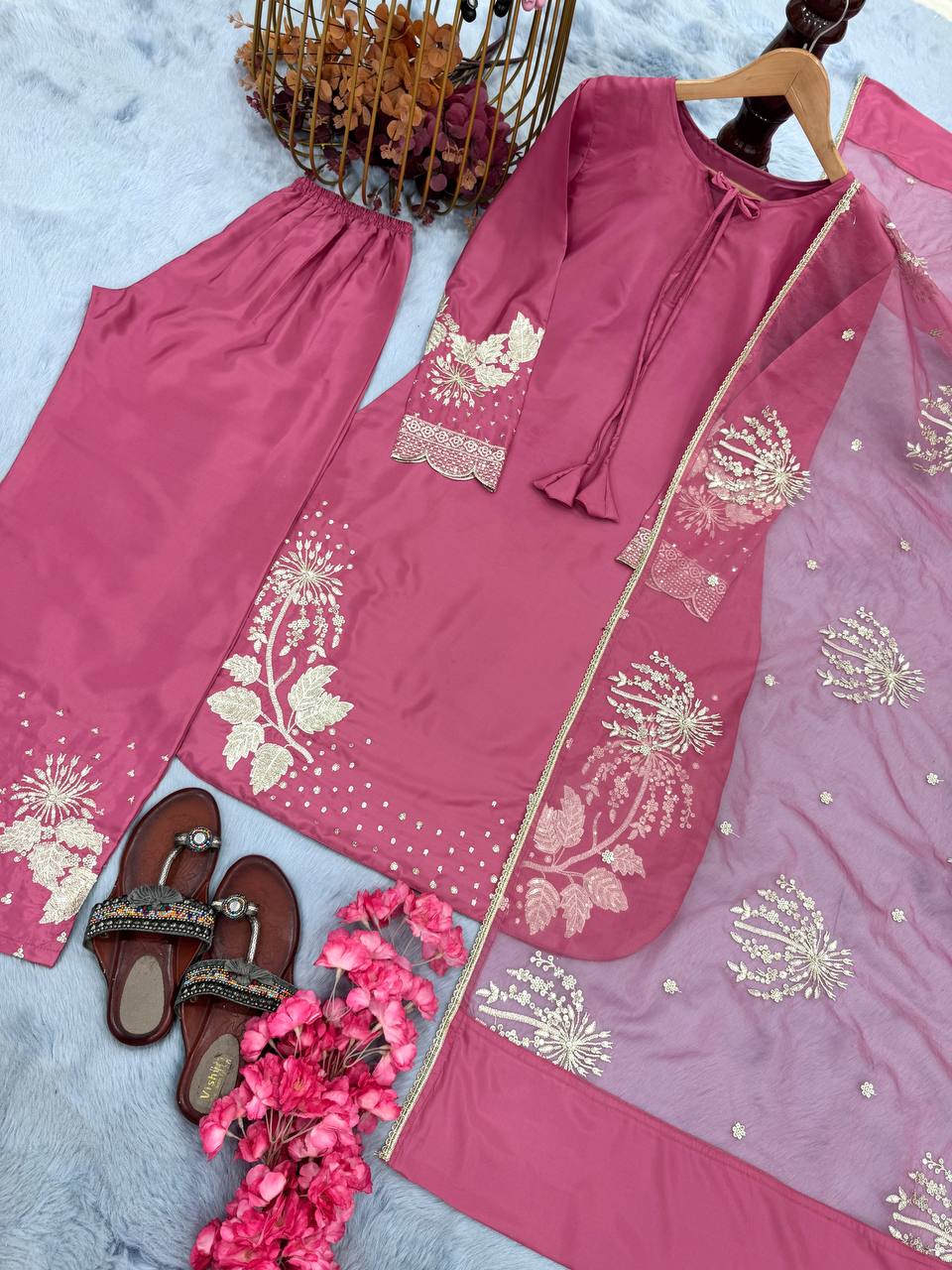 Designer Sequence Work Kurta Set for Women &ndash; Festive Ethnic Wear Collection