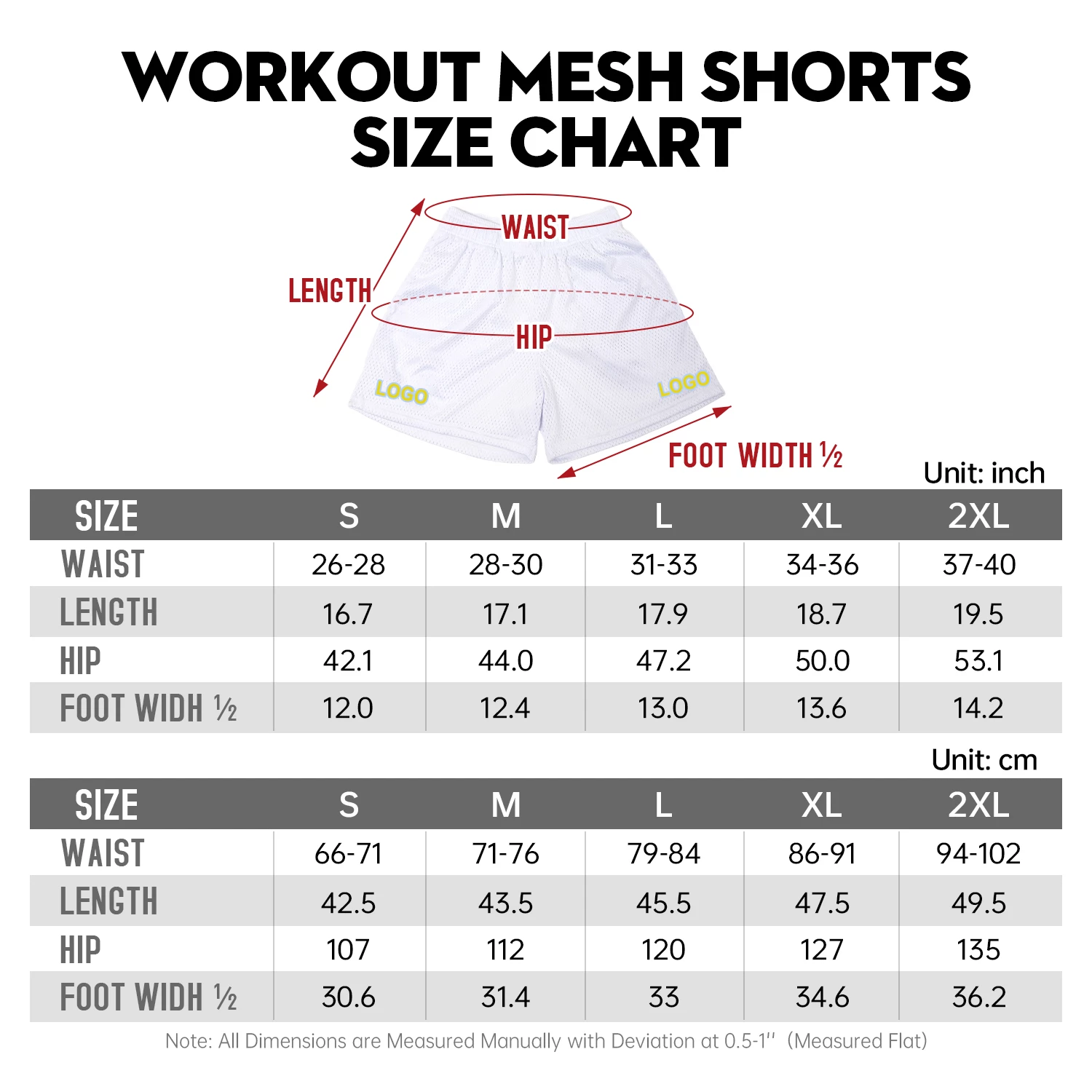 Size Chart Table