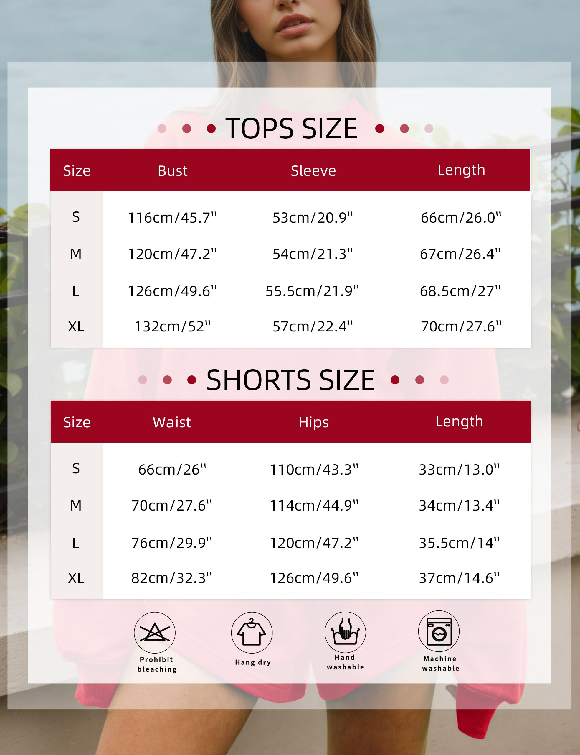 Product Size Chart