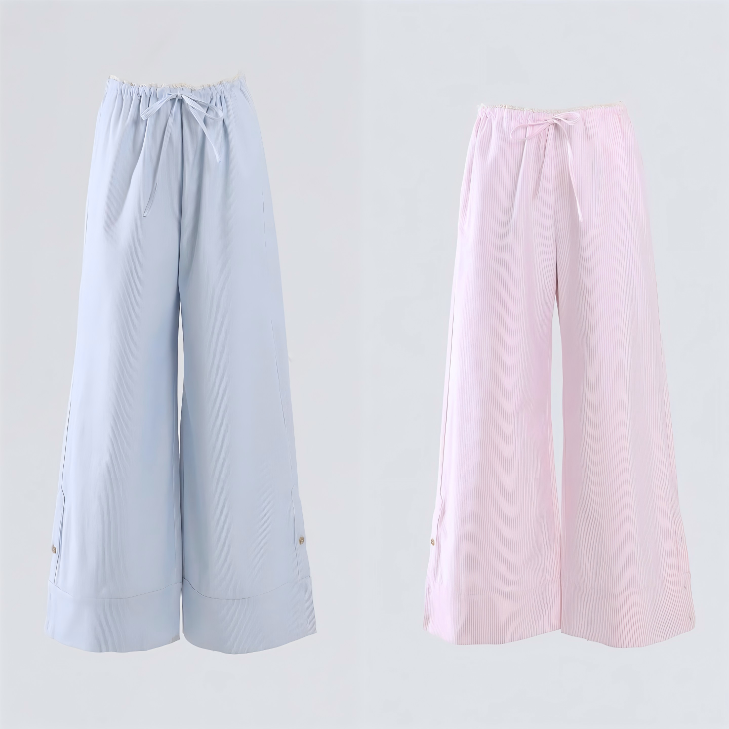 American Vintage High Waist Wide Leg Pants Drawstring Versatile Slacks Women's Winter Streetwear ODM Lazy Drape
