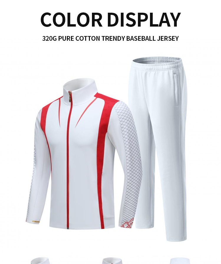 Men's and Women's Casual Sportswear Long Sleeved Sportswear Set with Full Zipper Running Jacket and Pants 2-piece Set