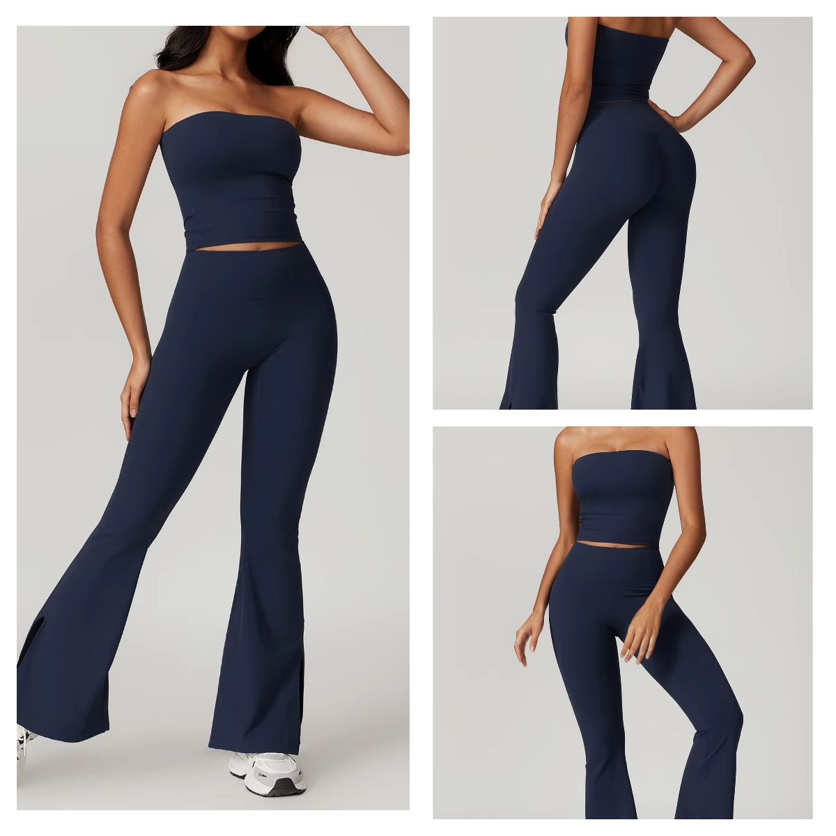Custom High Quality 5 Piece Fitness Clothing Sportswear Gym Leggings Activewear Sports Shorts Bra Women Workout Yoga Wear Sets