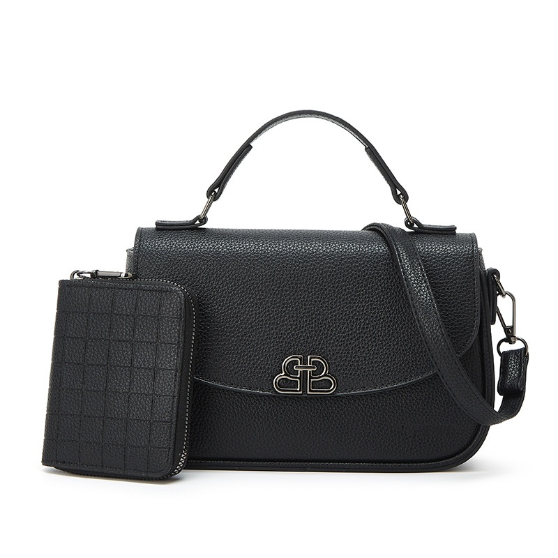 Women's New Mother-and-Child Crossbody Handbag PU Material Urban Minimalist Chain Lock Big Size for Commuting