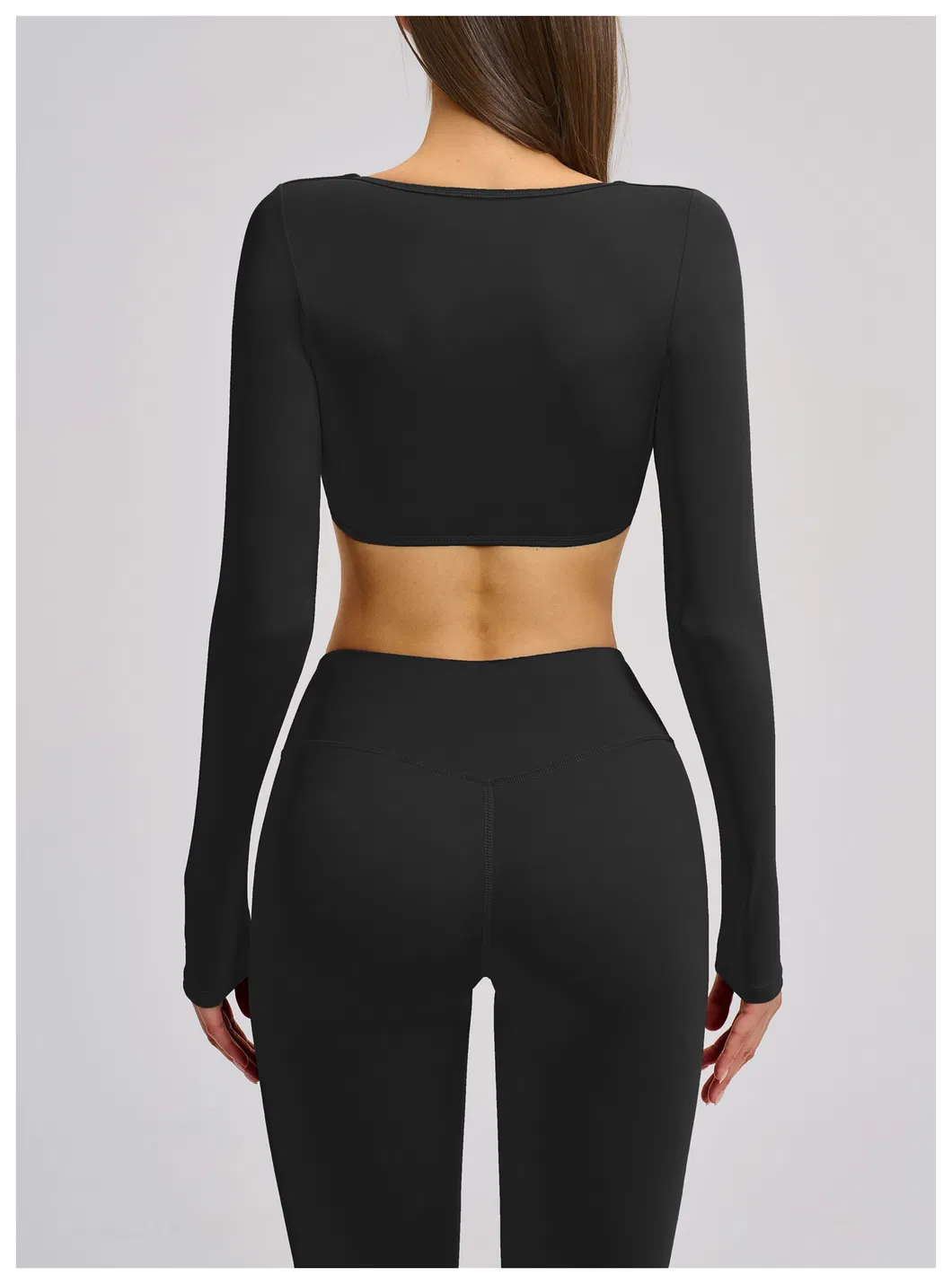 Women's Clothing Slim Fit Long Sleeve Tee Casual Clothes Gym Yoga Tops