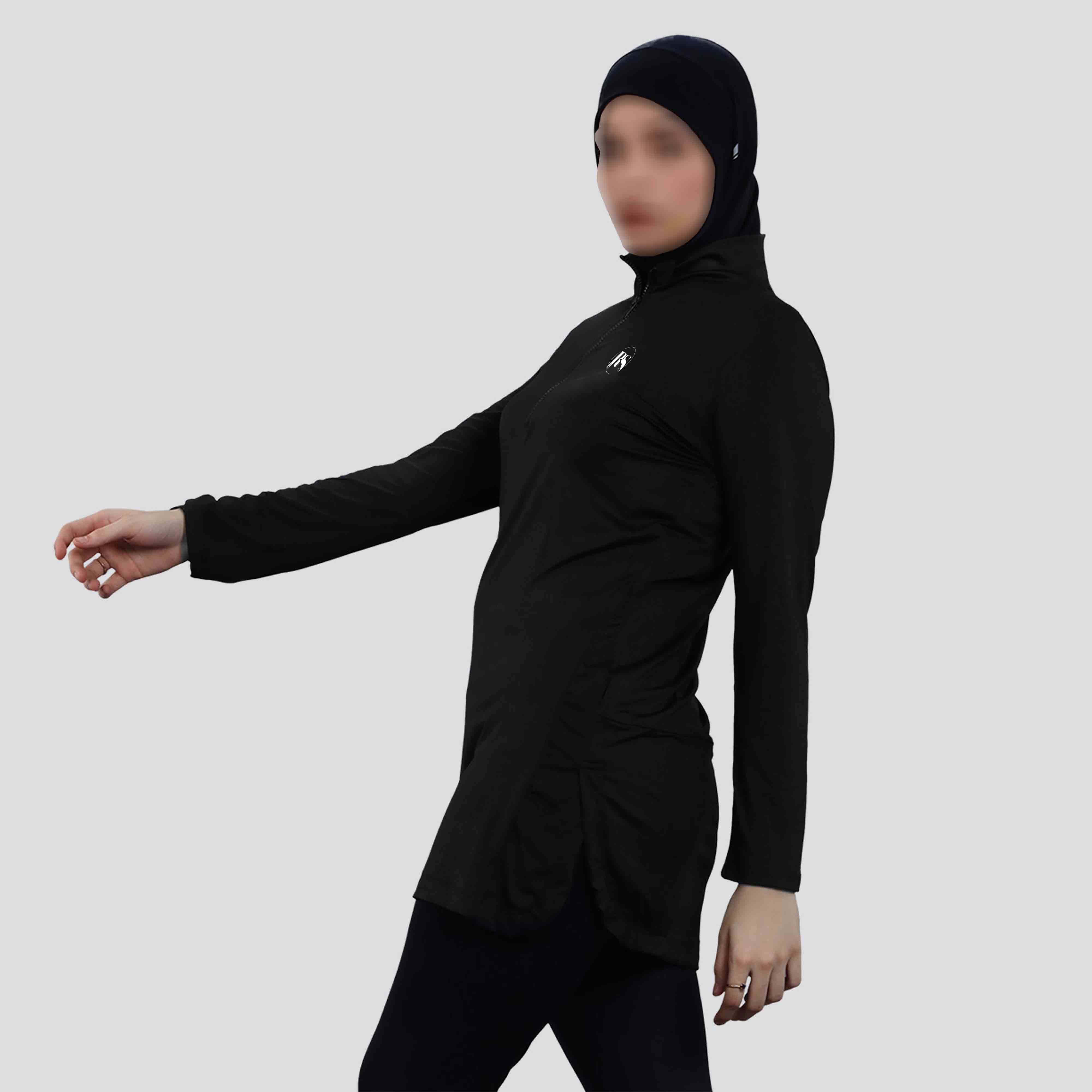 OEM 2026 Latest Design Islamic Muslim Women's Maternity Long Spandex/Polyester Swimwear Hijab Cover Sets Plus Size Beachwear