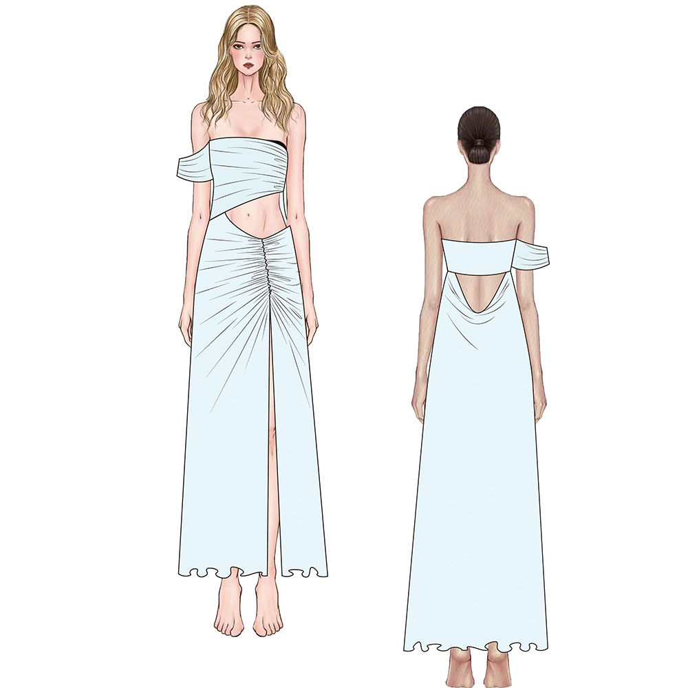 Customized Women's Plus Size Designer Brand Casual Dress Sweet Modest Style Natural Waistline Cotton Washable Factory Supplied