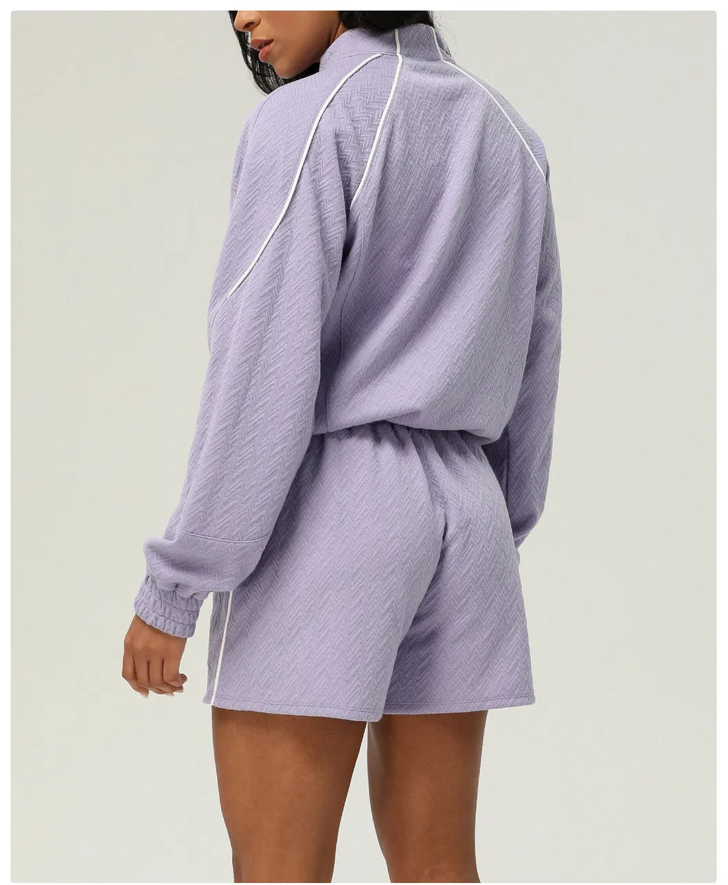 Women Yoga Wear Two-Piece Set Sports Suit Cardigan Sweatshirt Shorts Casual Clothing