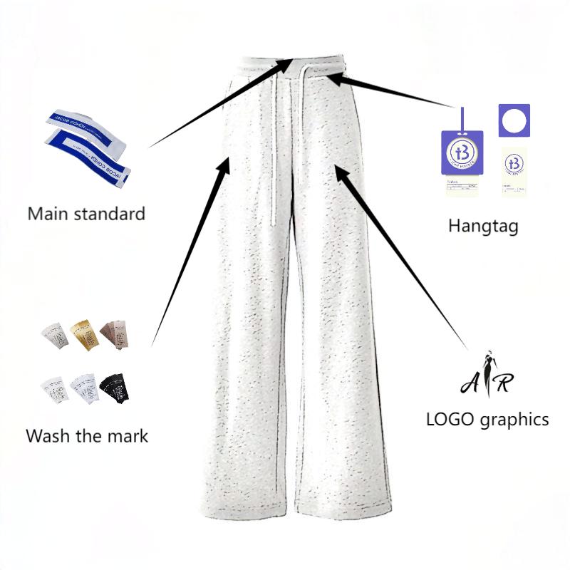 American Vintage High Waist Wide Leg Pants Drawstring Versatile Slacks Women's Winter Streetwear ODM Lazy Drape