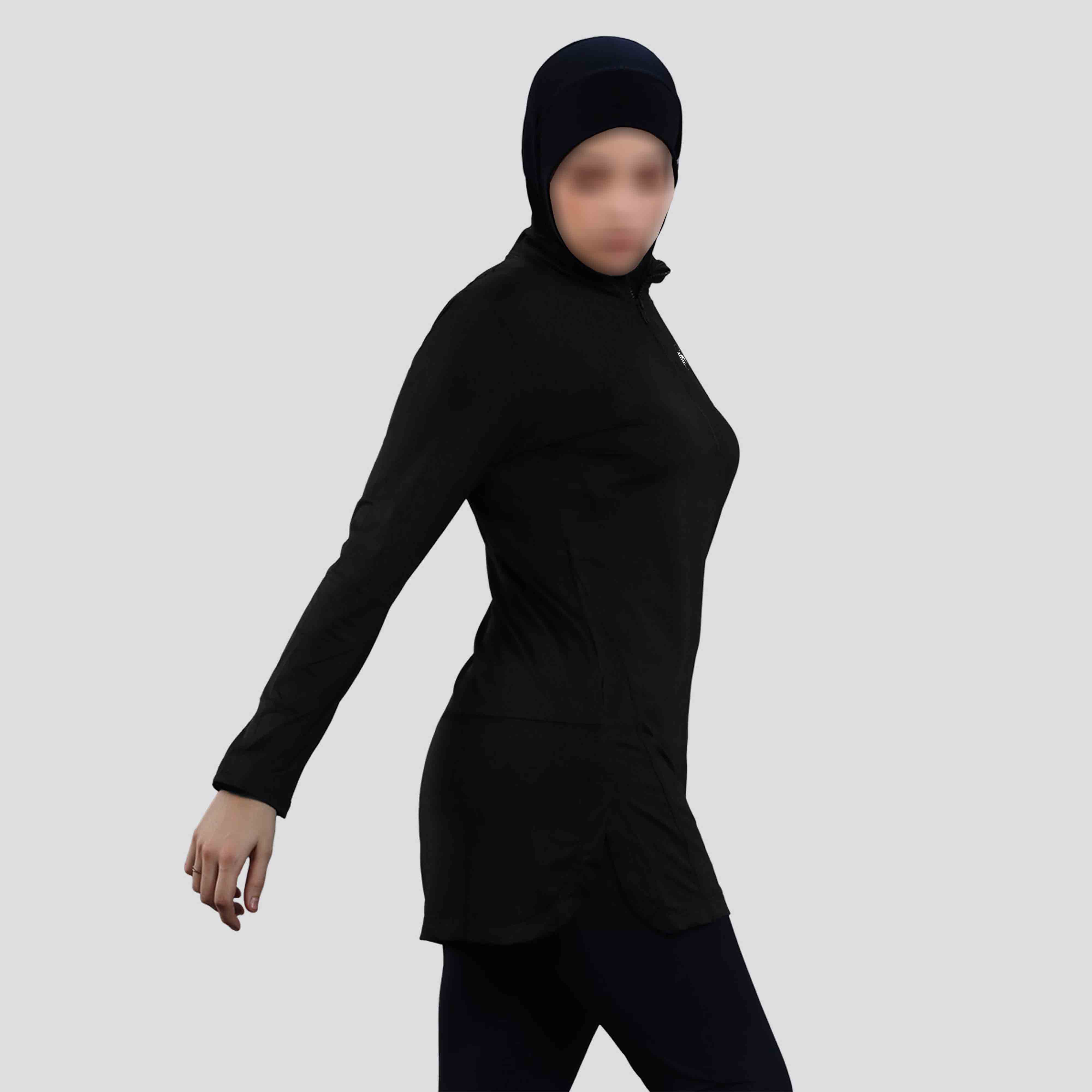 OEM 2026 Latest Design Islamic Muslim Women's Maternity Long Spandex/Polyester Swimwear Hijab Cover Sets Plus Size Beachwear