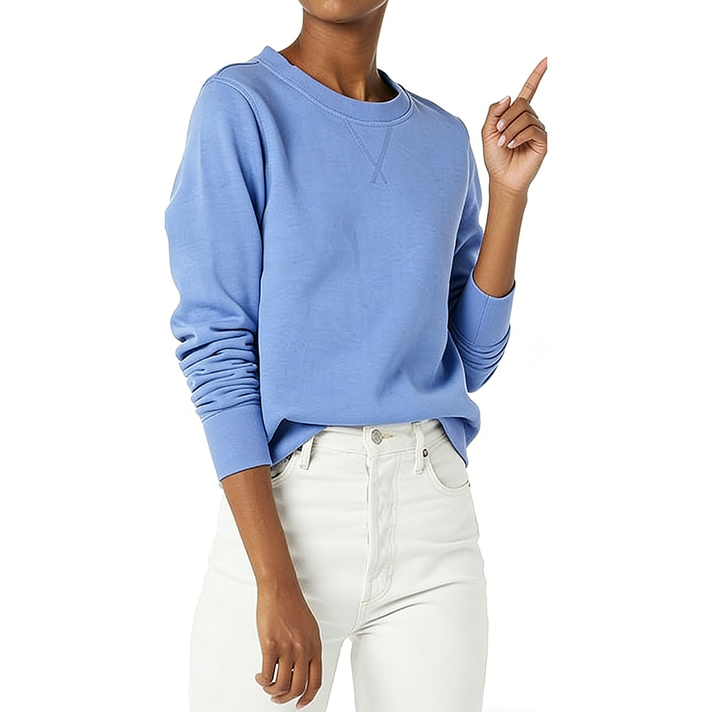 Custom Women's Fleece Sweatshirt Summer Autumn Winter Long Sleeve Streetwear Eco-Friendly Plus Size Breathable Casual Pullover