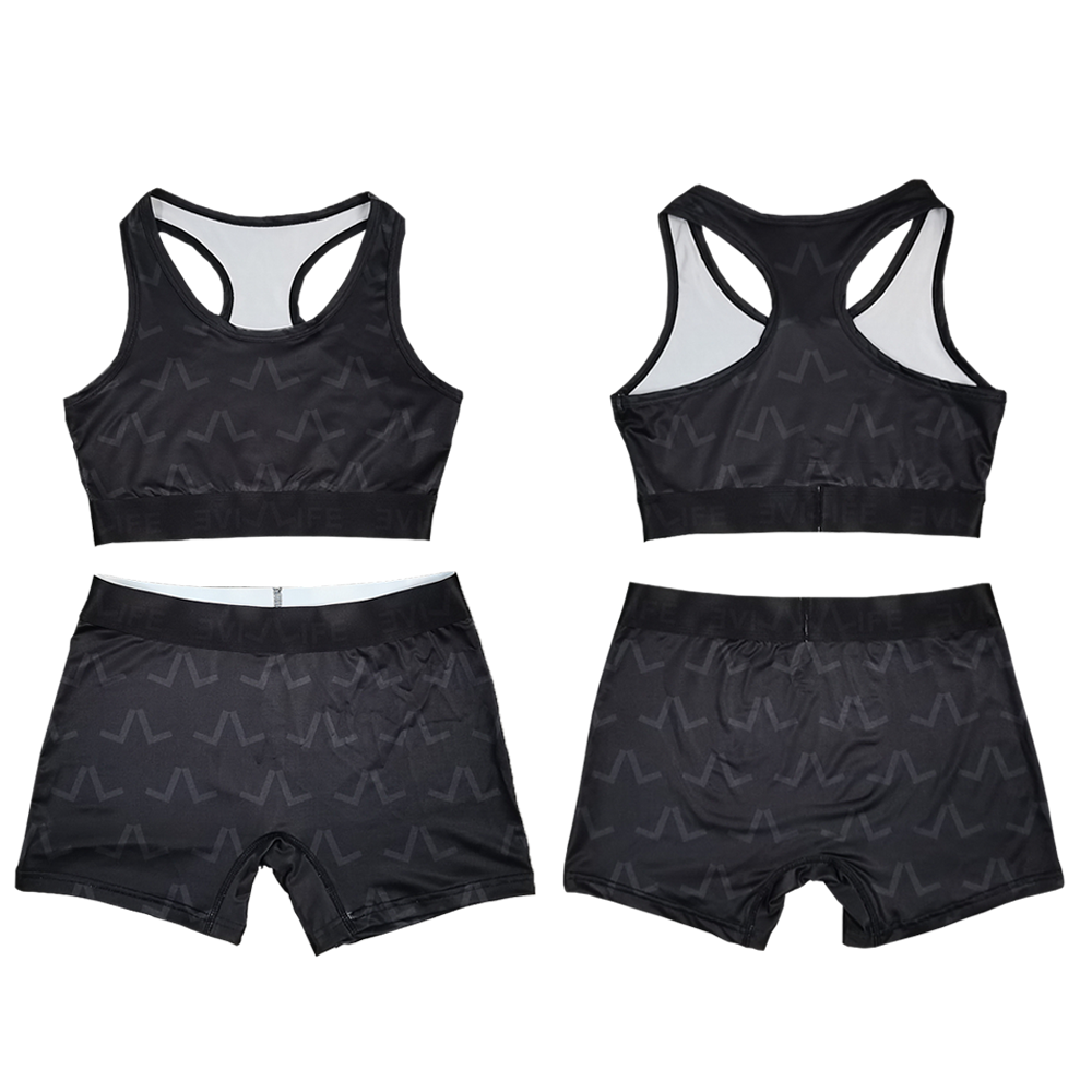 New Custom Sports Women's Breathable Bra Yoga Sets Quick Dry Plus Size Elastic Waist Sleeveless for Women Underwear