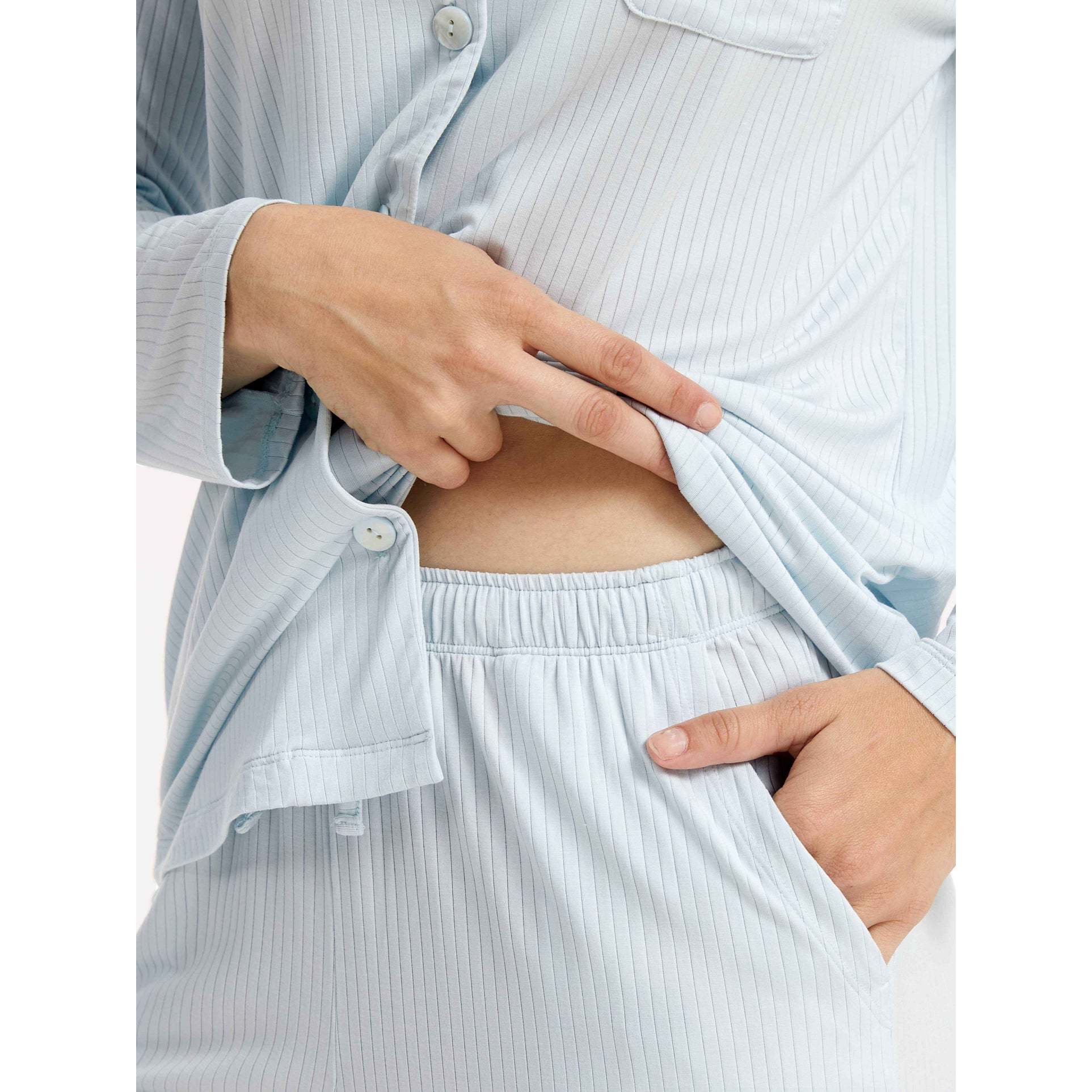 Custom Breathable Knitted Women's Lightweight Sleepwear Cotton Sleepwear Women Tencel Modal Pajama Set Vietnam Wholesale