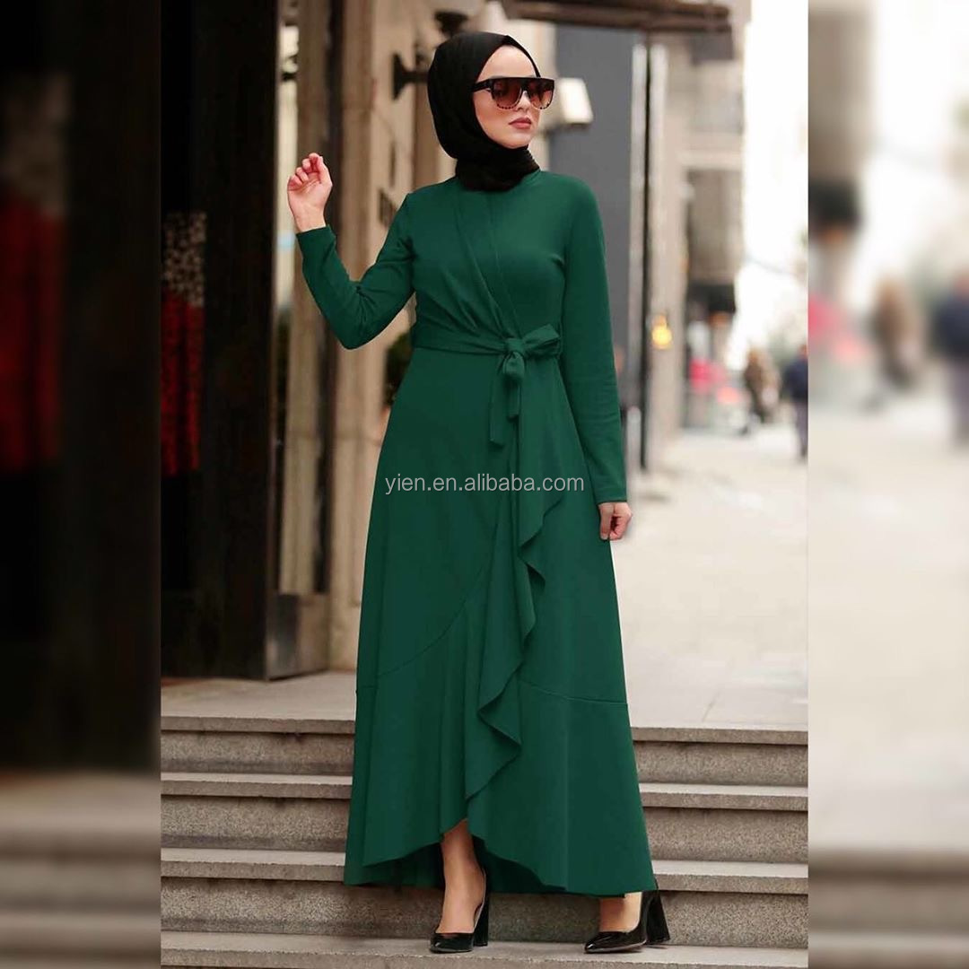 Long Sleeve Leisure Woman Dresses Lace-up Length-skirt Woman Dresses