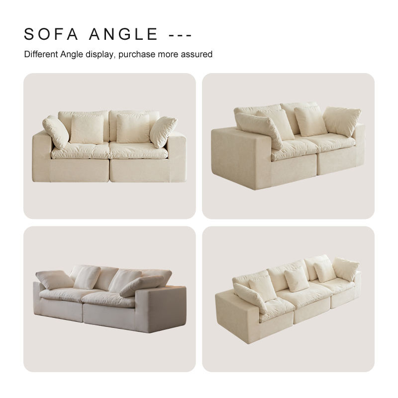 Good Elasticity No Collapse Wear-Resistant Furniture Compression Sofa for B&B Resort Guest Room