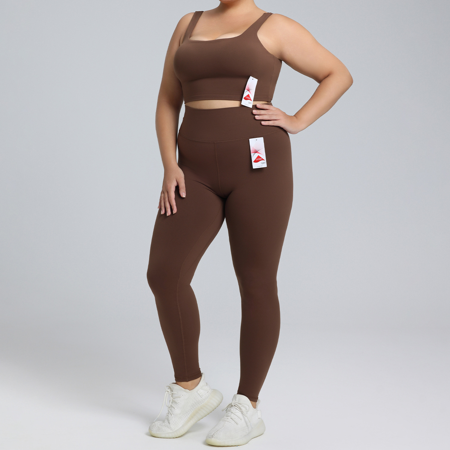 Wholesale Plus Size Sports Bra Womens Activewear Workout 3 Piece Gym Sets Fitness Yoga Wear Women