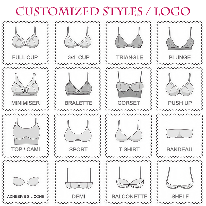 High Quality Soft Wire Free Breath Jelly Bra Custom Push-up Sexy U-Back Lingerie Plus Size Comfort Women's Seamless Underwear