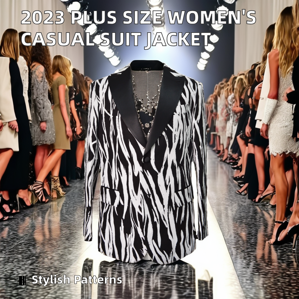 2025 Top Selling Plus Size Women's Casual Suit Jacket Formal Slim Winter Autumn Coat Button