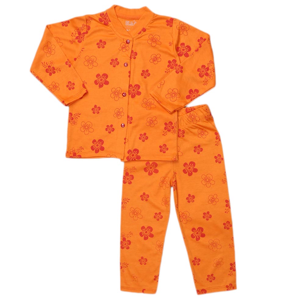 Girls Sleeping Suit - Orange
