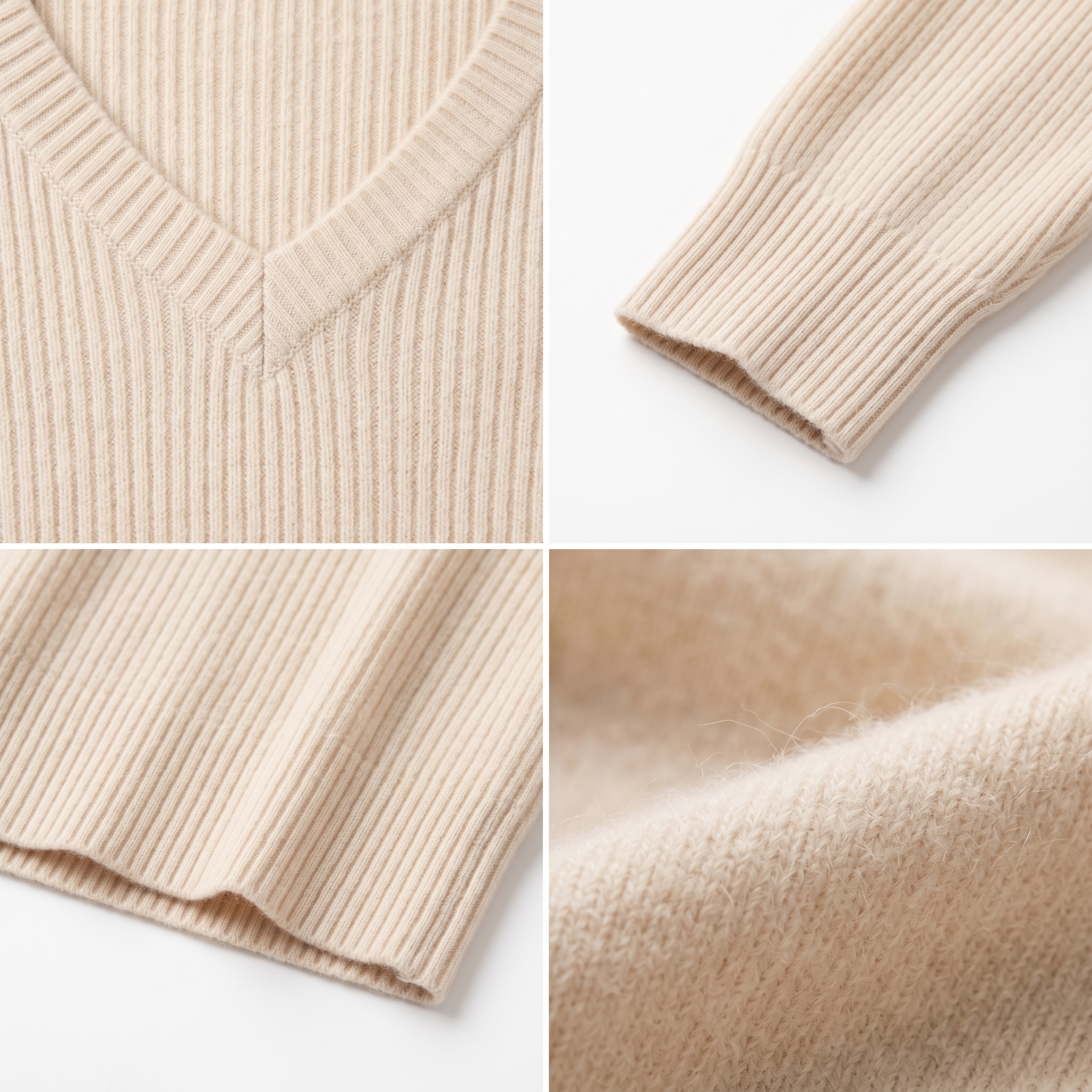 Ningxia Women's 100% Pure Cashmere V-Neck Sweater Custom Long Sleeve Solid Color Warm Knit Pullover OEM ODM