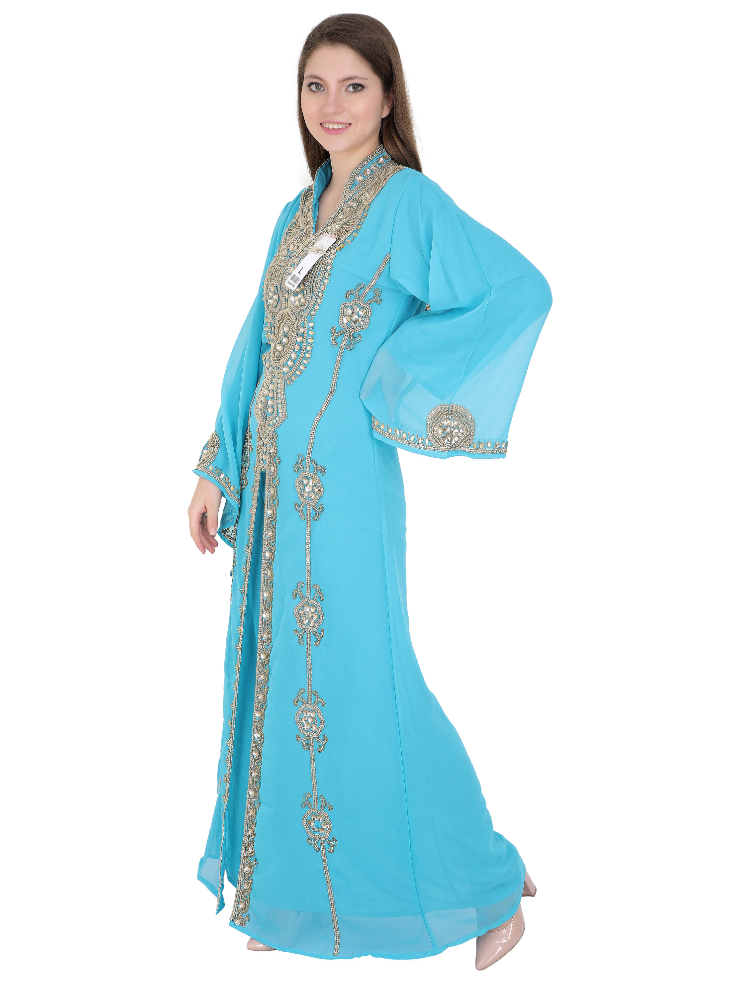 Royal Threads Latest Luxury Collection Design Elegant Casual Lightweight Breathable Anti-Wrinkle Georgette Long Maxi Abaya Dress