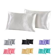 Smooth Silk Satin Pillow Case For Hair And Skin, Satin Cooling Pillow Cover With Envelope Closure