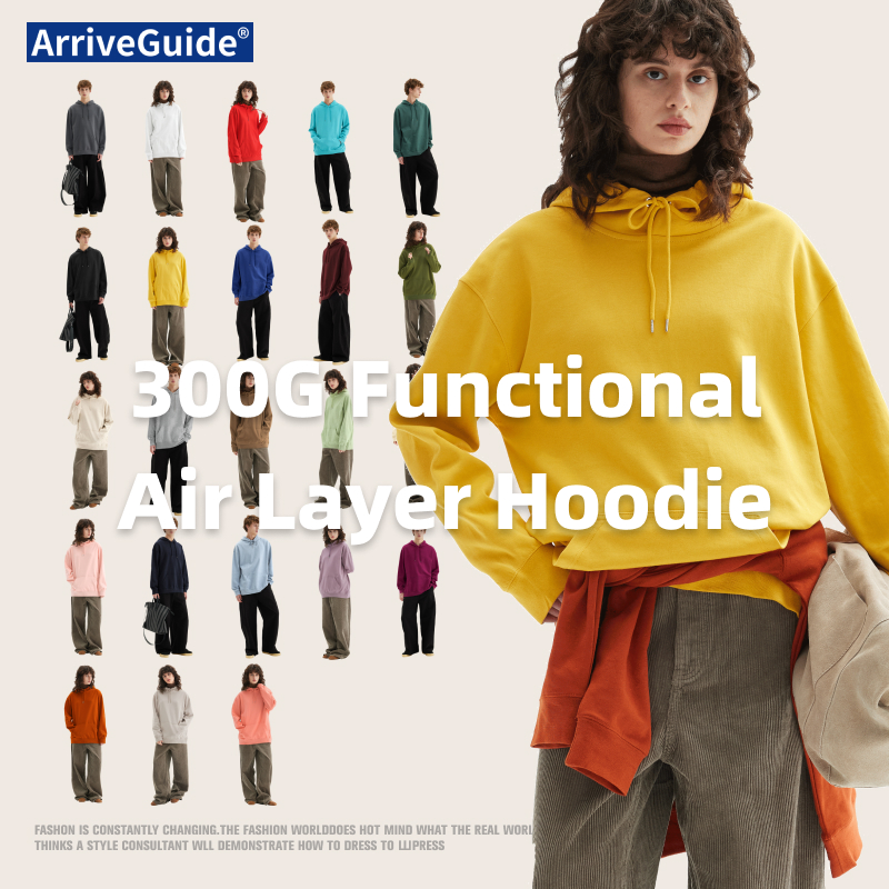 Multiple Colors New 2026 Autumn Loose Fit Casual Hoodie Men Women Solid Color Streetwear Heavyweight Functional Outerwear